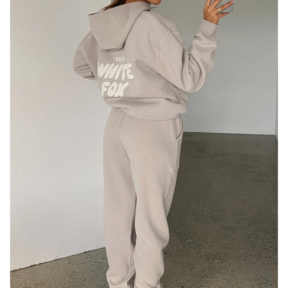 White Fox Boutique Gray Track Pants & Hoodie Set - Picture 8 of 11